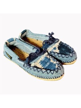 Oralba Recyclable Handmade Slip-on Blue Denim Women’s Shoes